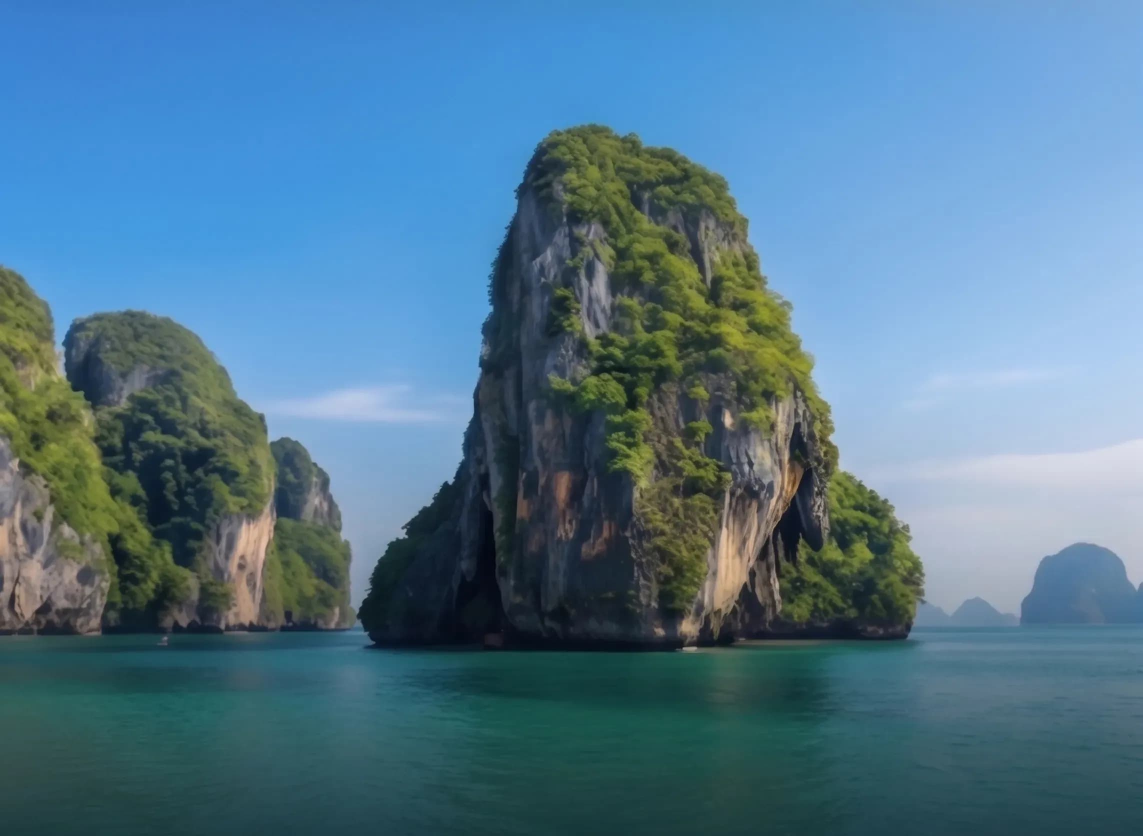Скалистые острова в море