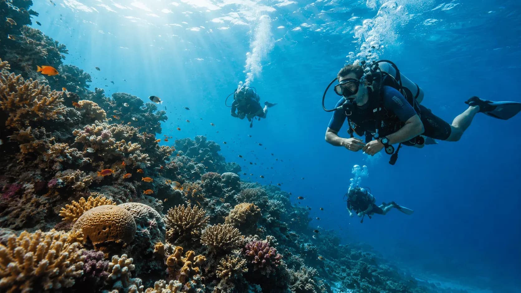 Дайвинг в Красном море у коралловых рифов