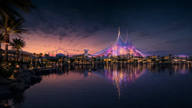 Концепция будущего тематического парка Disneyland Abu Dhabi на острове Яс