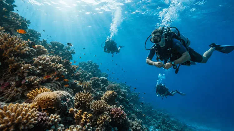 Дайвинг в Красном море у коралловых рифов