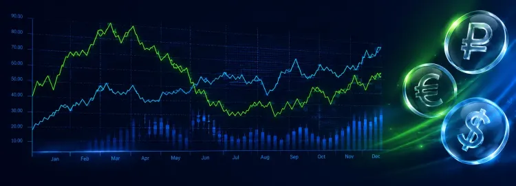 Биржевой график роста